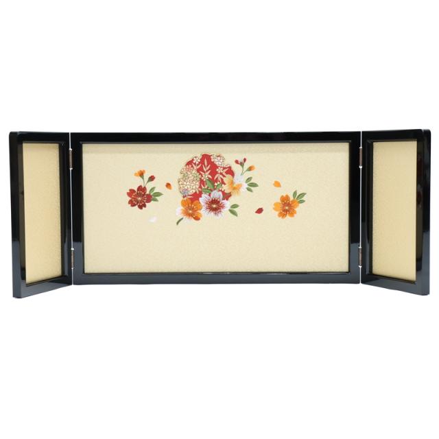 アウトレット品 雛人形 三月屏風 屏風のみ  45打掛-1 45UA-9 三曲屏風 飾り幅70〜80cm (23a-ya-0039) インテリア ディスプレイ 見切処分品の通販は