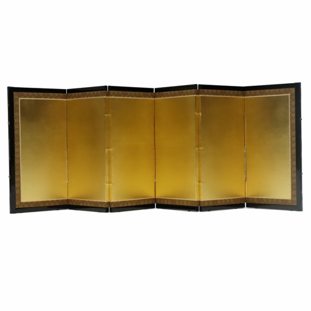 アウトレット品 屏風 屏風のみ 13号 六曲屏風 355297-13 金沢絹目 幅80〜90cm (23a-ya-0185) インテリア ディスプレイ 見切処分品の通販は