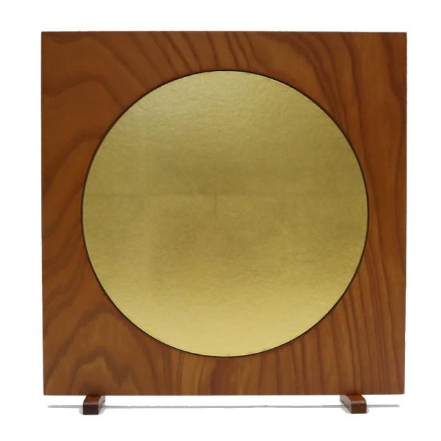アウトレット品 屏風 屏風のみ 42cm 形金箔 ケヤキ 幅42cm (23a-ya-0349) インテリア ディスプレイ 見切処分品