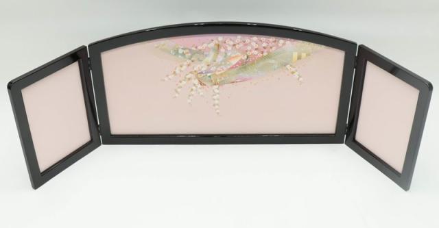 アウトレット品 屏風 屏風のみ 15号 三曲屏風 中 新裏箔 23a-ya-