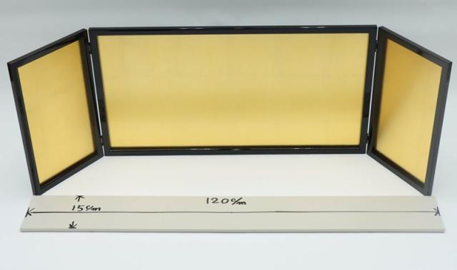 アウトレット品 屏風台 台屏風セット HU32-700Z 二曲変形梅屏風付 23a-ya-0597 アウトレット品 屏風台 台屏風セット HU32-700Z 二曲変形梅屏風付 23a-