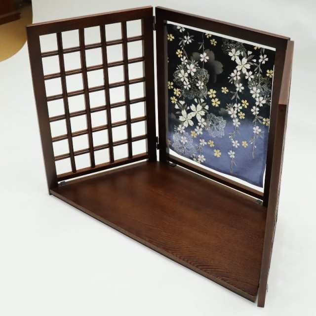 アウトレット品 雛人形 屏風台 台屏風セット 友禅格子屏風飾り台付 紺さくら 幅72cm (23a-ya-0588) インテリア ディスプレイ 見切処分品の通販はau PAY マーケット ちぐさや au PAY マーケット-通販サイト 屏風 飾り 台付き