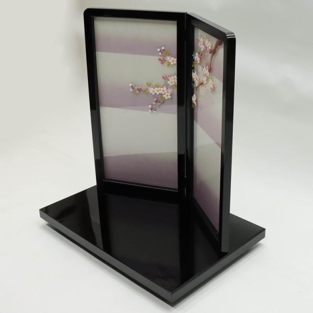 屏風収納箱・前扉付き 6尺屏風用・2本入タイプ 屏風2