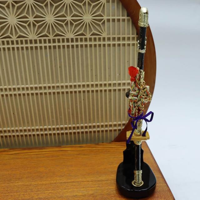 【今月末まで出品】千代金丸 セット 五月人形 台と屏風と弓太刀セット （新作 京都・武久寛宗 作 京8
