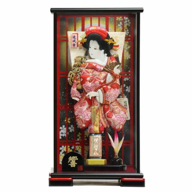 羽子板 ケース入り 花小町振袖 道成寺 10号 高さ44cm hg10-1024 響ケース hk10-1005 (231ha1276) 正月飾り