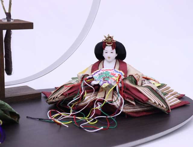 雛人形 親王平飾り 優香 束帯雛 京十二番 麹塵染 hn287 2hs1203 223to1250