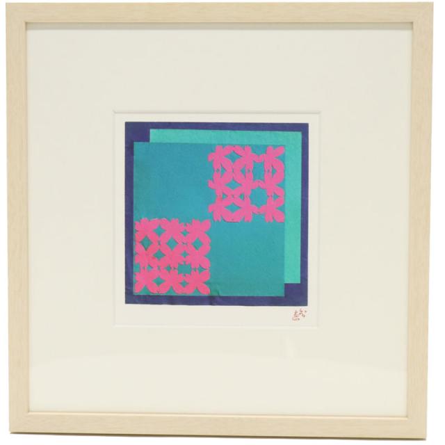 タブリーズ産 セイエディアン工房 ペルシャ絨毯 額装 ユニセックス 絵画 タブリーズ産 セイエディアン工房 ペルシャ絨毯 額装 ユニ