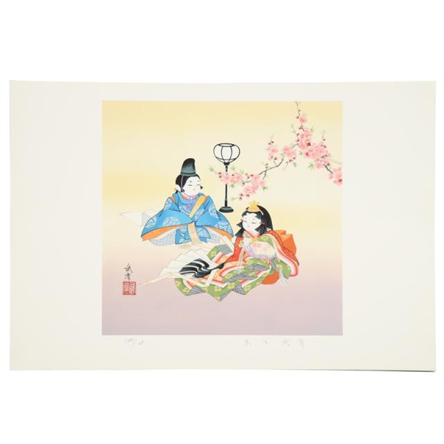 真作 モーリス・ユトリロ 2002年リトグラフ「雪のラパン・アジル