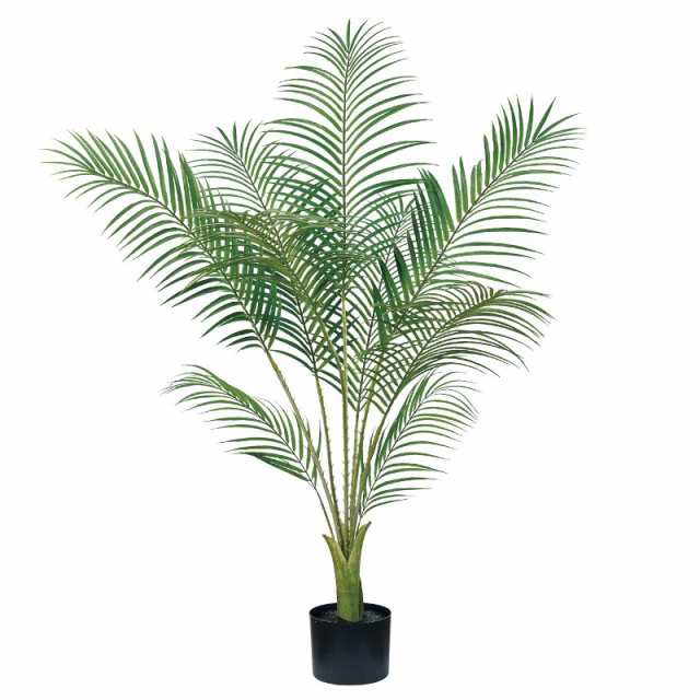 人工観葉植物 アレカパーム ポット 4F 高さ120cm （P204-fg1912) （代引き不可） インテリアグリーン フェイク