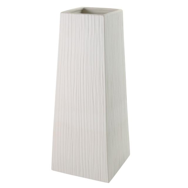 インテリア 花器 花瓶 ルッツ マットホワイト SEVA 高さ40cm (P329-gw30-1) (代引き不可) ベース ディスプレイ