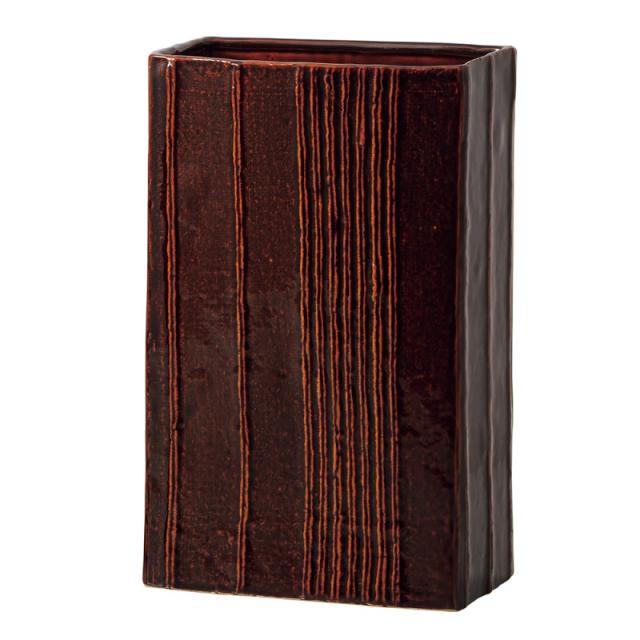 花瓶 フラワーベース Ceramic Display tessile テッシーレ brown （1個入り） [178-077-200] [p66] ストーンウェア （代引き不可） インテリア ディスプレイの通販は 7,450円