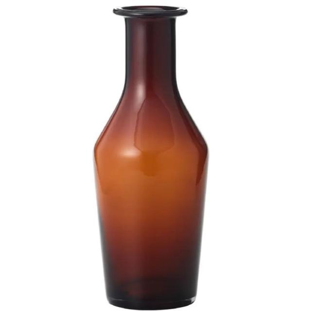 花瓶 フラワーベース Glass Flower+ butelka ブテリカ amber （1個入り） [777-742-200] [p14] ガラス （代引き不可） インテリア ディスプレイ