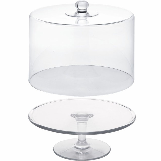 花瓶 フラワーベース Polycabonate PC compote ピーシーコンポート clear カバー付き （1個入り） [934-002-000b] [p146] ポリカーボネー