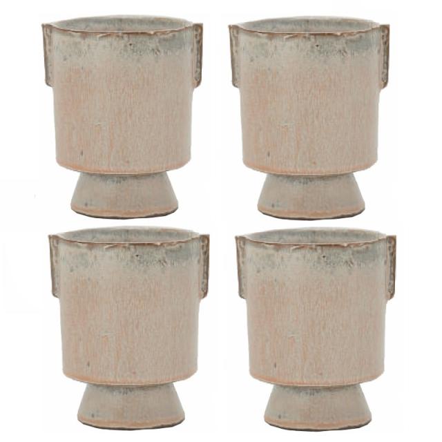 花・観葉植物用ポット テルエス 14 EA ceramic （4個入り） 26003 鉢タイプ （代引き不可） ミニ鉢カバー FARM （p67）の通販は