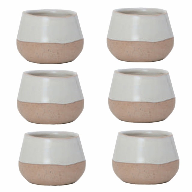 花・観葉植物用ポット ライラ 11 WN ceramic （6個入り） 40101 鉢タイプ （代引き不可） ミニ鉢カバー FARM （p44）の通販は