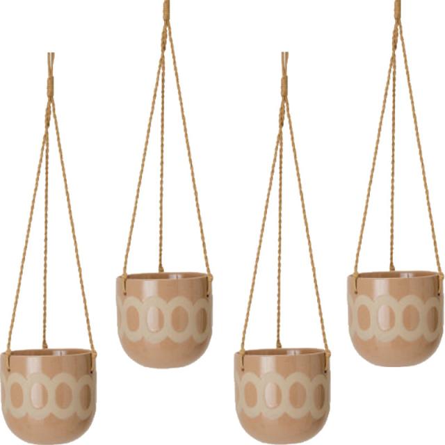 花・観葉植物用ポット ラダ ハンギング13 B ceramic （4個入り） 40168 吊るしタイプ （代引き不可） ハンキングポット FARM （p185）の通販は