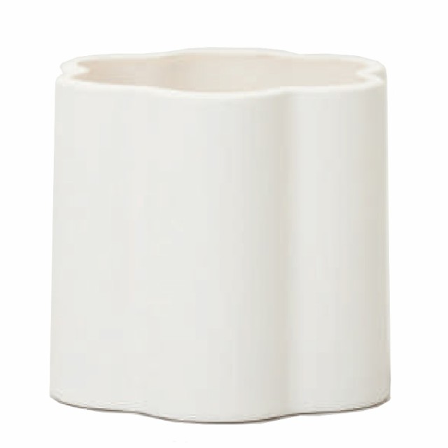 花・観葉植物用ポット ミルシェ 14 W ceramic （1個入り） 84065 鉢タイプ （代引き不可） 小型鉢カバー FARM （p18）の通販は
