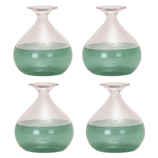 花・観葉植物用ポット ミリアム P glass (4個入り) 67023 花瓶 (代引き不可) ミニサイズ フラワーベース FARM (p269)