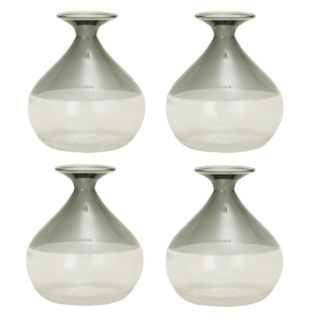 花・観葉植物用ポット ミリアム H glass (4個入り) 67024 花瓶 (代引き不可) ミニサイズ フラワーベース FARM (p269)