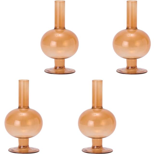 花・観葉植物用ポット コーラ 17 glass (4個入り) 93191 花瓶 (代引き不可) 小型サイズ フラワーベース FARM (p275)