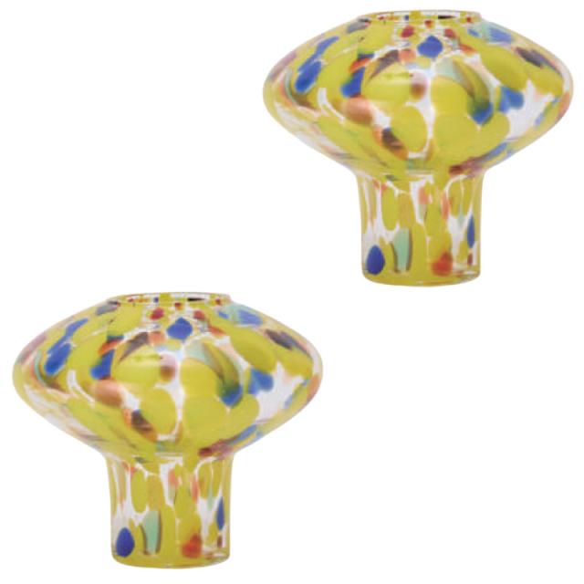 花・観葉植物用ポット ダニエラ 19 glass （2個入り） 93206 花瓶 （代引き不可） 小型サイズ フラワーベース FARM （p292）の通販は 14,060円