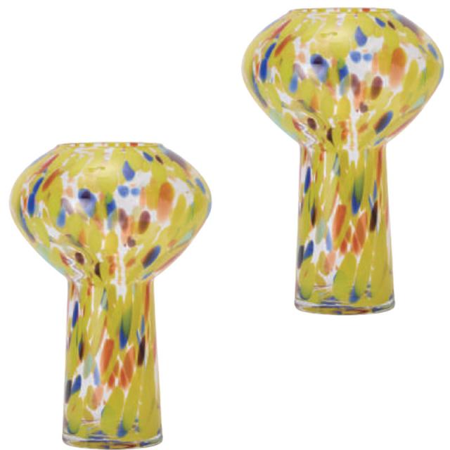 花・観葉植物用ポット ダニエラ 30 glass （2個入り） 93207 花瓶 （代引き不可） 中型サイズ フラワーベース FARM （p292）の通販は 15,380円