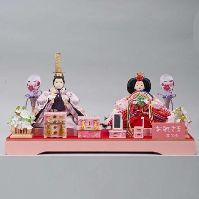 雛人形 親王飾りケース 三 五 5人 三五新王芥子官女 小