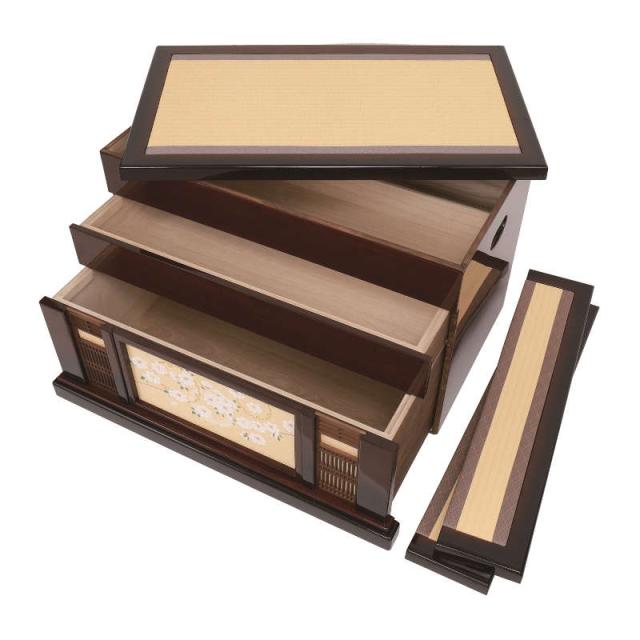 雛人形 恵翠 五人 収納三段飾り 洸麗雛 引出し式収納箱 幅75cm （4K16AA623） 5人 ひな人形の通販は