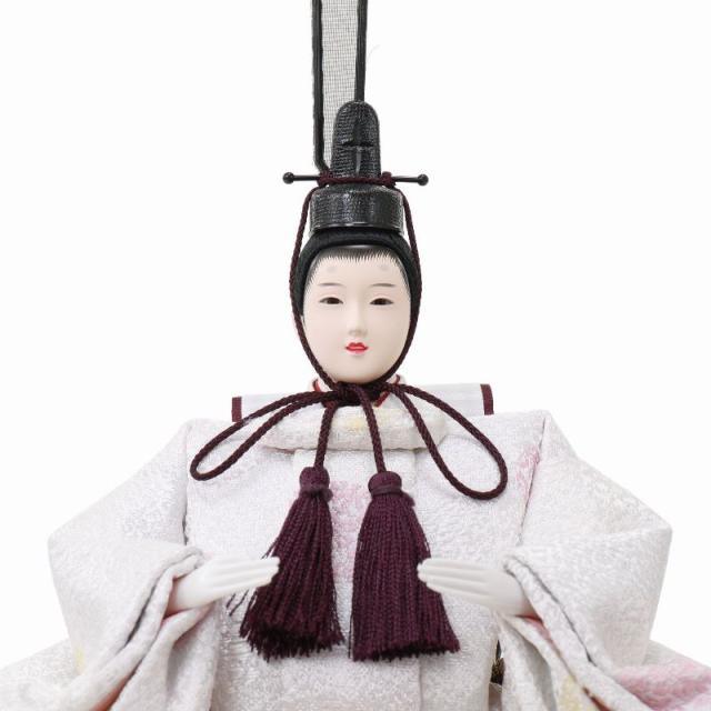 【美品】雛人形 雛人形親王平飾り にんぎょっ子 瑞祥 10号 桜刺しゅう hn407