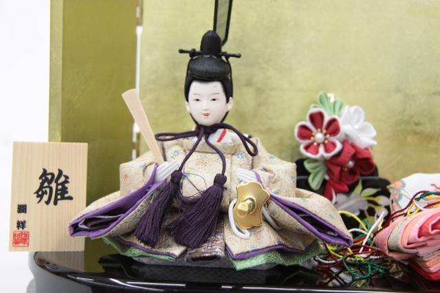 雛人形 親王平飾り 楕円 NO.1 幅37cm 金屏風 2人 (24hina-ya-to0040) ひな人形 雛祭の通販は