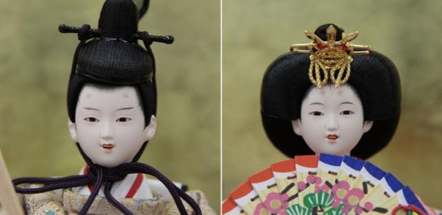 雛人形 親王平飾り 楕円 NO.1 幅37cm 金屏風 2人 (24hina-ya-to0040) ひな人形 雛祭の通販は