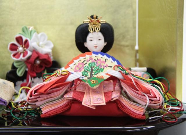 雛人形 親王平飾り 楕円 NO.1 幅37cm 金屏風 2人 (24hina-ya-to0040) ひな人形 雛祭の通販は