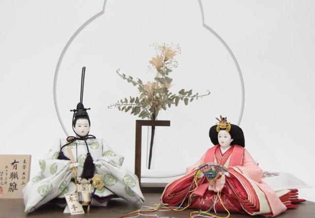 雛人形親王平飾り 三世 望月紀彦 有職雛 京十一番 正絹 hn345 hs1504