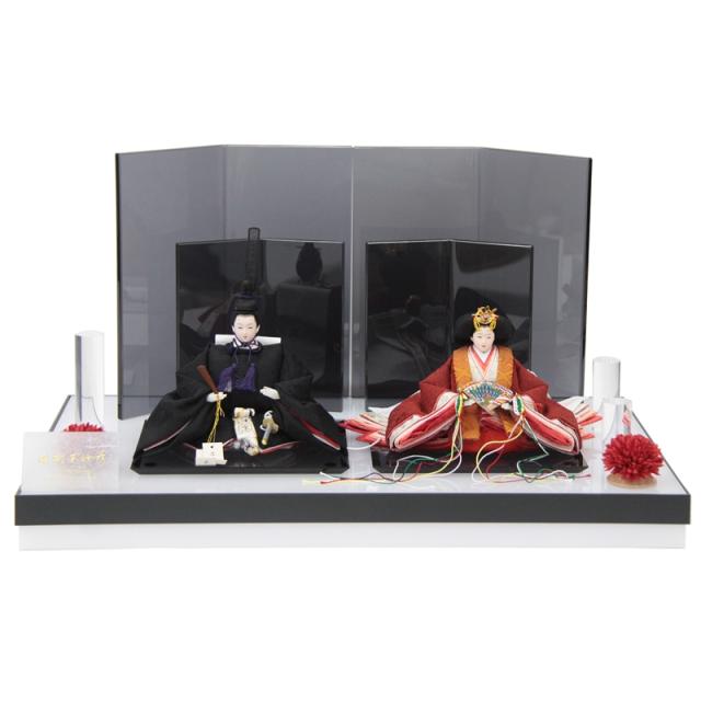 雛人形 親王平飾り 田村芙紗彦 束帯雛 京十一番  hn165 hs1162 幅66cm スモークアクリルセット (24hina-ya-to1169) ひな人形 雛祭の通販は