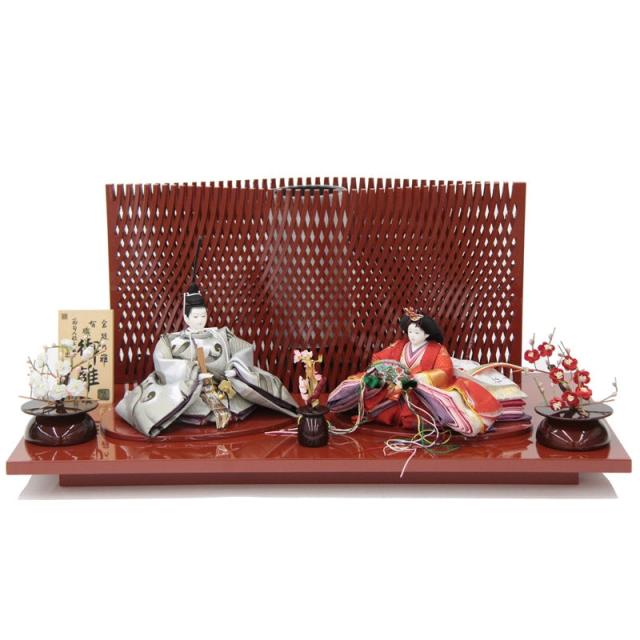 雛人形 親王平飾り 小出松寿 平安 京十一番 SH61203B hn236 hs1205 幅70cm H-86 (24hina-ya-to1239) ひな人形 雛祭の通販は