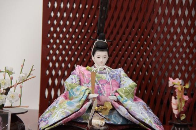 雛人形 親王平飾り 小出松寿 熊倉謹製頭 京十一番 スワロフスキー light blue hn235 hs1205 幅70cm H-86 (24hina-ya-to1241) ひな人形 雛祭の通販は