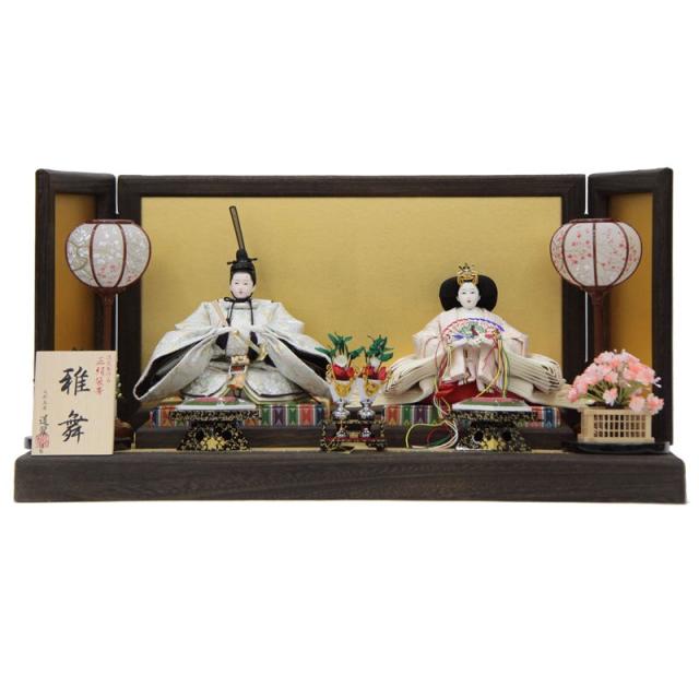 雛人形 親王平飾り 道翠 雅舞 舞三五親王 正絹袋帯 B314 hn378 hs1820 幅75cm 焼桐 金沢絹目 (24hina-ya-to1846) ひな人形 雛祭の通販は雛人形