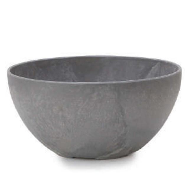 花・観葉植物用ポット アートストーン ボウル L 31 グレー（5個入り）ar-005h31e [KTp229] 中型ポット （代引き不可）ホテル・オフィスビル・店舗 エクステリア インテリアの通販は