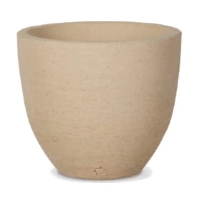 花・観葉植物用ポット コントンポット アンシャル XS 10号/A ベージュグレイ（1個入り）kt-901w10e [KTp235] 小型ポット ポットフィート付 （代引き不可）ホテル・オフィスビル・店舗 エクステリア インテリアの通販は 9,750円