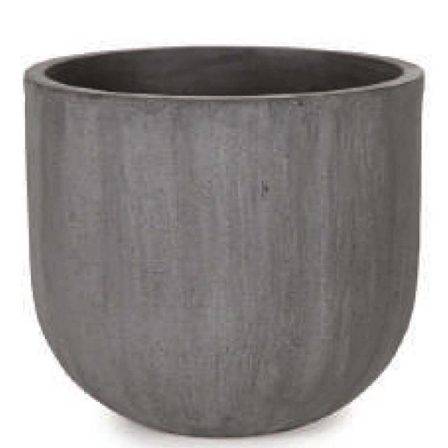 花・観葉植物用ポット ソンク ユーポットミドル L 42/A チャコールグレー（1個入り）sk-503c42e [KTp51] 中型鉢カバー （代引き不可）ホテル・オフィスビル・店舗 インテリア エクステリアの通販は 18,460円