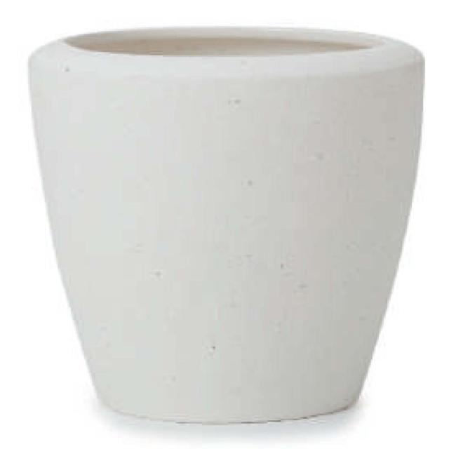 花・観葉植物用ポット ルーケト ジャー M 6号用 オフホワイト（1個入り）lc-002w28v [KTp329] 小型ポット （代引き不可）ホテル・オフィスビル・店舗 インテリア ディスプレイの通販は 9,100円