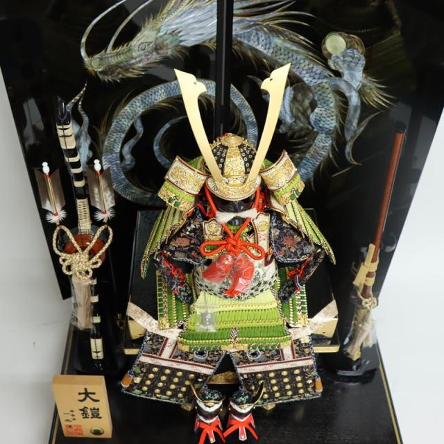五月人形 鎧 平飾り 12号 幅83cm（245to0819）一水 オリジナル総裏 京甲冑 螺鈿巻龍屏風 ym1115（gk79/yb1065/yd1035/yy1034/gs816） 端午の節句 インテリアの通販は