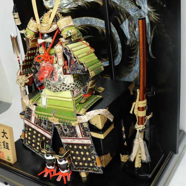 五月人形 鎧 平飾り 12号 幅83cm（245to0819）一水 オリジナル総裏 京甲冑 螺鈿巻龍屏風 ym1115（gk79/yb1065/yd1035/yy1034/gs816） 端午の節句 インテリアの通販は