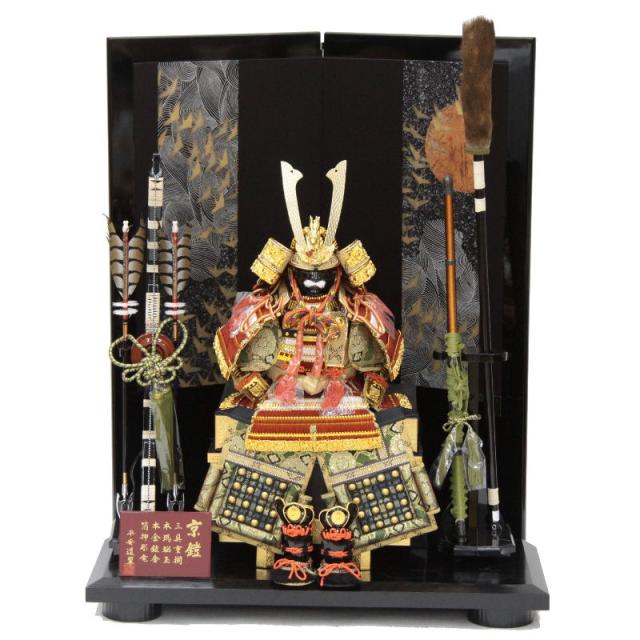 五月人形 鎧 平飾り 10号 幅85cm（245to0859）道翠 京鎧 宝永群鶴屏風 ym1155（gk156/yb1057/yd1032/yy1059/gs855） 端午の節句 インテリアの通販は