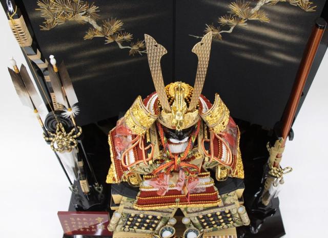 五月人形 鎧 平飾り 10号 幅85cm（245to0869）道翠 京鎧 宝永