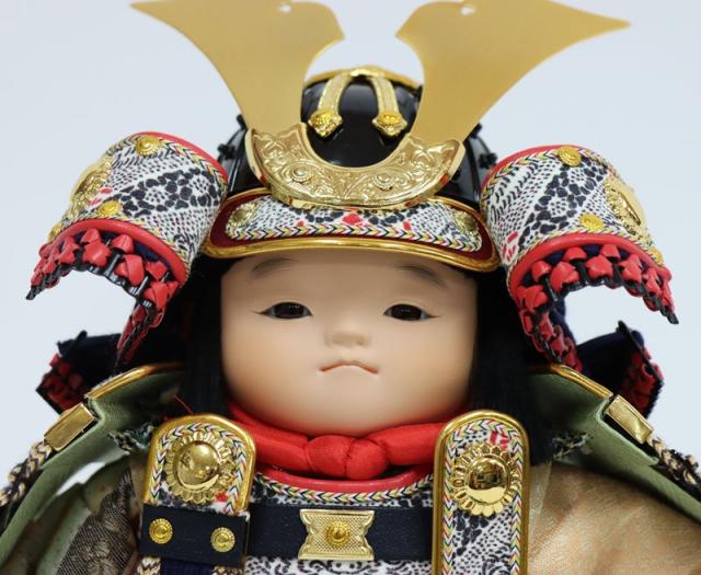 五月人形大将人形samurai doll 鉄平松崎幸一光作おぼこ大将