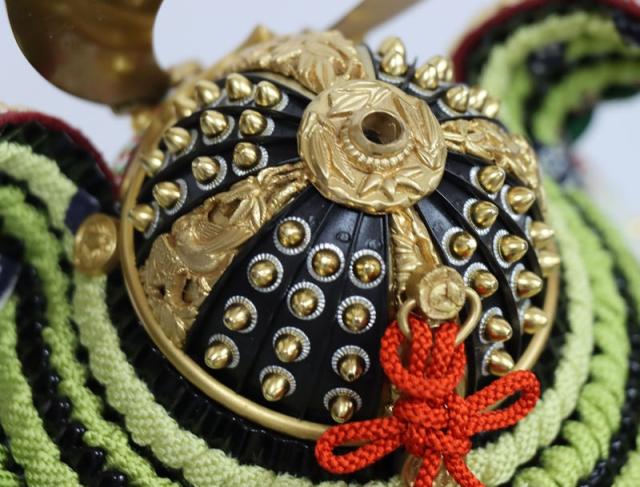 五月人形兜 風神雷神屏風付き samurai helmet