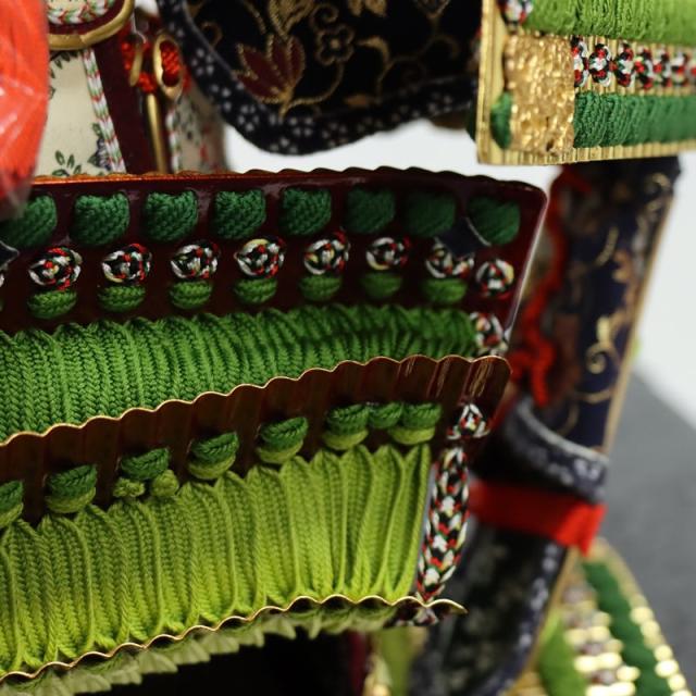 五月人形 鎧 平飾り 12号 幅83cm（245to0814）一水 オリジナル総裏 京甲冑 杜若エメラルド屏風 ym1115（gk79/yb1064/yd1035/yy1034/gs811） 端午の節句 インテリア