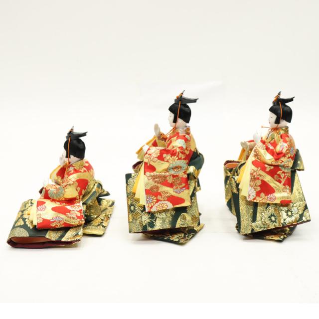 アウトレット品 雛人形 人形単品 三五 五人囃子 金襴 5人 (25a-ya-0137)