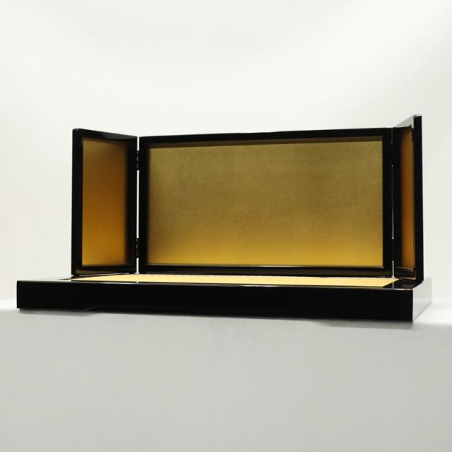 アウトレット品 五月人形 屏風台 台屏風セット 70cm 焼桐高床台 屏風付 23a-ya-0592 アウトレット品 五月人形屏風単品 五月三曲屏風 16号オーク